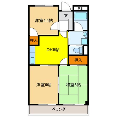 リンピア水主町の物件間取画像